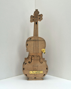 Drvena kutija za vino - Violina