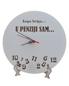 Drveni sat - "Koga briga, u penziji sam"