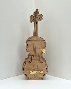 Drvena kutija za vino - Violina