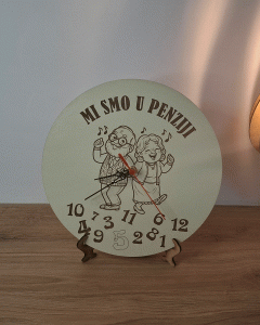 Drveni sat - Za parove - "Mi smo u penziji"