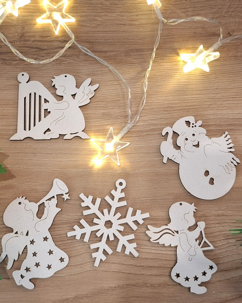 Drveni ukrasi za jelku