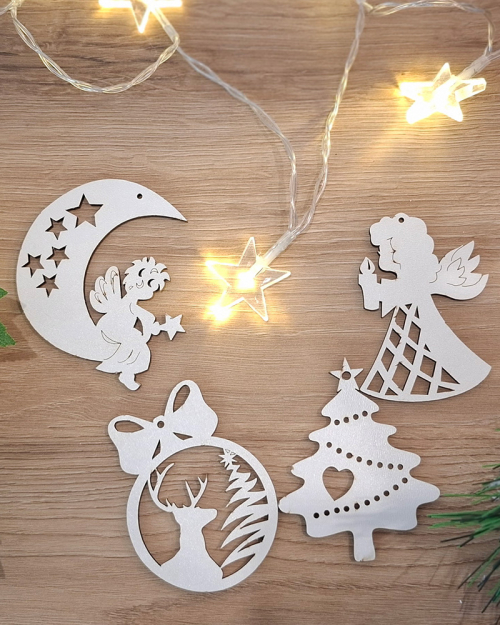 Drveni ukrasi za jelku