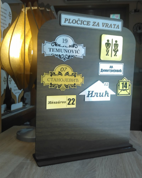 Gravirane pločice za vrata
